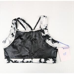 More than Magic Black & White Sports Top Girls 7-8